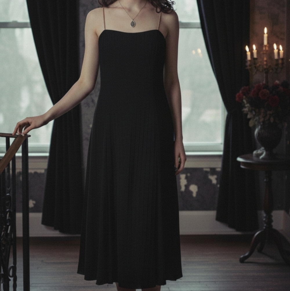 Vintage Act 1 Velvet Dress Goth Prom Fit Flare Rhinestone Y2K Formal Whimsygoth